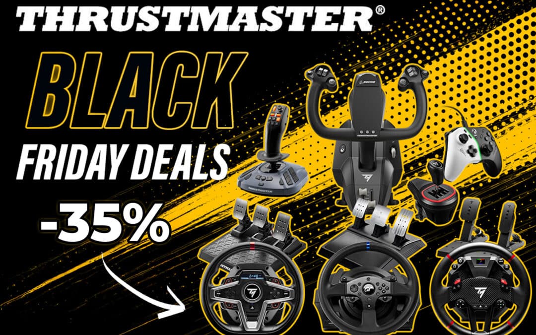 Fekete péntek Thrustmaster: A legjobb 2025 akciók végre kiderültek (-35%)!